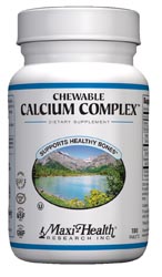 Maxi Health Kosher Chewable Calcium Magnesium Complex Vanilla Flavor 180 Chewables